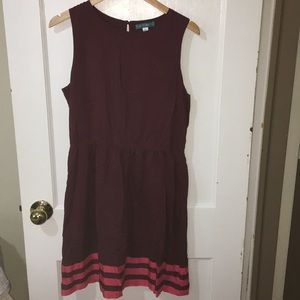 Burgundy and Pink XL Dress